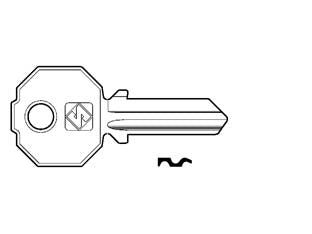 CHIAVI PER CILINDRI PREFER 4 SPINE GRANDI PF212- - PF212 DX - 10 pezzi SILCA