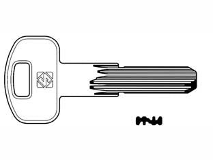 CHIAVI PUNZONATE PER CILINDRI SECUREMME 5 SPINE SCM5R- - SCM5R - 5 pezzi SILCA