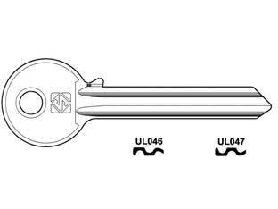 CHIAVI PER CILINDRI UNIVERSAL 7 SPINE GRANDI IN ACC. NICH.- - UL046 DX - 10 pezzi SILCA