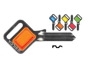CHIAVI PER CILINDRI UNIVERSAL 5 SPINE GRANDI UL050FZ- - UL050FZ DX taggy 5 colori assortiti - 50 pezzi SILCA
