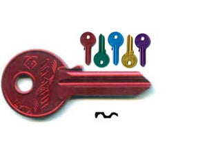 CHIAVI PER CILINDRI UNIVERSAL 4 SPINE GRANDI UL052U- - UL052U DX ultralite 5 colori assortiti - 10 pezzi SILCA