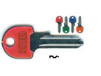 CHIAVI PER CILINDRI UNIVERSAL 5 SPINE PICCOLE UL058SLSL- - UL058SLSL SX slim fluo colori assort. testa L - 10 pezzi SILCA