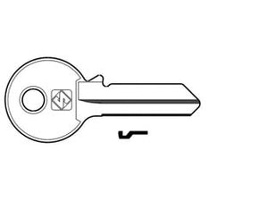 CHIAVI PER CILINDRI VIRO 5 SPINE GRANDI VI080 IN ACC. NICH.- - VI080 DX - 100 pezzi SILCA