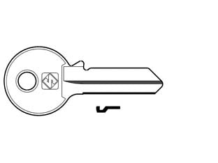 CHIAVI PER CILINDRI VIRO 5 SPINE GRANDI VI080 IN ACC. NICH.- - VI080 DX - 100 pezzi SILCA