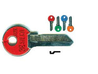 CHIAVI PER CILINDRI VIRO 5 SPINE GRANDI VI080SL- - VI080SL DX slim fluo colori assortiti - 10 pezzi SILCA