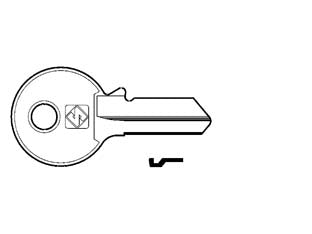 CHIAVI PER CILINDRI VIRO 4 SPINE GRANDI VI082- - VI082 DX - 20 pezzi SILCA