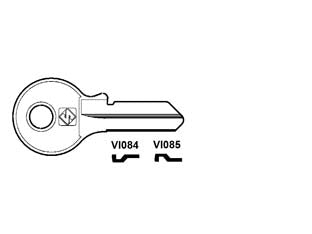 CHIAVI PER CILINDRI VIRO 4 SPINE PICCOLE- - VI084 DX - 20 pezzi SILCA