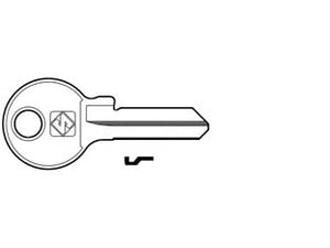 CHIAVI PER CILINDRI VIRO 5 SPINE PICCOLE VI086 IN ACC. NICH.- - VI086 DX - 100 pezzi SILCA