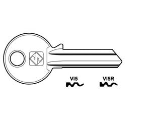 CHIAVI PER CILINDRI VIRO 5 SPINE GRANDI- - VI5R SX - 10 pezzi SILCA