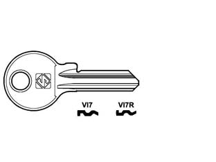 CHIAVI PER CILINDRI VIRO 5 SPINE PICCOLE- - VI7R SX - 10 pezzi SILCA