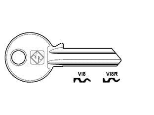 CHIAVI PER CILINDRI VIRO 5 SPINE GRANDI- - VI8 DX - 10 pezzi SILCA