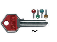 CHIAVI PER CILINDRI YALE 6 SPINE GRANDI YA31SL- - YA31SL DX slim fluo colori assortiti - 10 pezzi SILCA