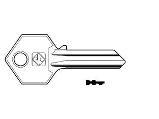 CHIAVI PER CILINDRI YALE 5 SPINE GRANDI YA63- - YA63 - 10 pezzi SILCA