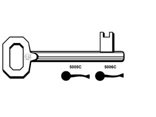 CHIAVI PATENT PASSEPARTOUT CORNI- - 5006C - 5 pezzi SILCA