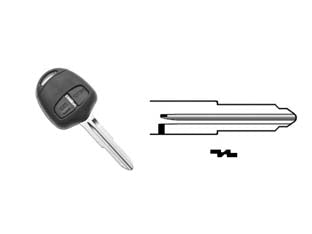 COVER CHIAVI PER AUTO MITSUBISHI MIT8RS2  MIT8RS2  2 bottoni    SILCA