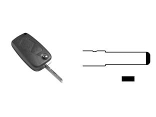 COVER CHIAVI PER AUTO FIAT SIP22RS8  SIP22RS8  3 bottoni  flip    SILCA