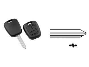 COVER CHIAVI PER AUTO CITROEN SX9RS2  SX9RS2  2 bottoni    SILCA