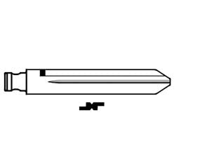 CHIAVI PER TESTA FLIP A INSERTO TOY47CH  TOY47CH    SILCA