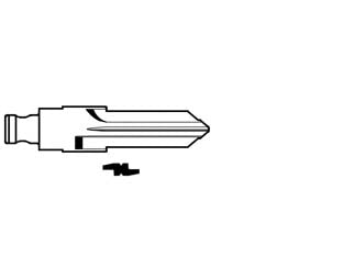 CHIAVI PER TESTA FLIP A INSERTO VAC102CH  VAC102CH    SILCA