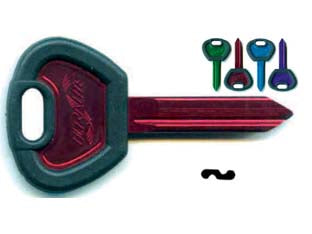 CHIAVI SIMPLEX PER AUTO CITROEN PEUGEOT SX6U4- - SX6U4 ultralite blu - 5 pezzi SILCA