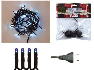 LUCCIOLINE LINEARI PER INTERNO LUCI BLU- - 20 luci - lamp.12V - mt.2,60 - 1 blister I RE MAGI