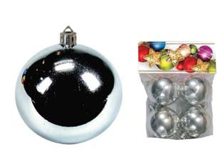 SFERE LISCE COLORE ARGENTO  mm.55 in confezione da 4 pezzi