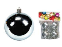SFERE LISCE COLORE ARGENTO  mm.55 in confezione da 4 pezzi