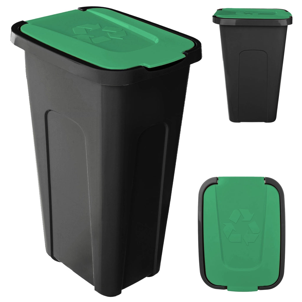 KADAX Zestaw koszy Sorta 30L czarno-zielony 35557