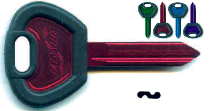 CHIAVI SIMPLEX PER AUTO CITROEN PEUGEOT SX6U4- - SX6U4 ultralite verdi - 5 pezzi SILCA