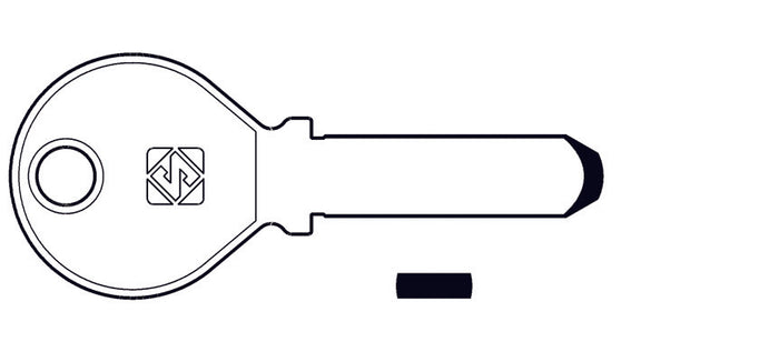 CHIAVI PUNZONATE PER CILINDRI KESO 15 SPINE KE3- - KE3 - 5 pezzi SILCA