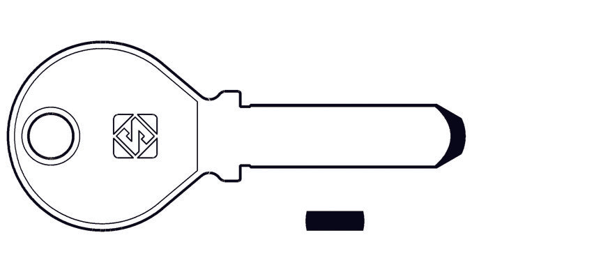 CHIAVI PUNZONATE PER CILINDRI KESO 15 SPINE KE3- - KE3 - 5 pezzi SILCA