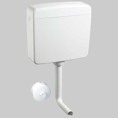 CASSETTA ZAINO PNEUMATICA TOPAZIO SINGOLO SCARICO E COMANDO ESTERNO  BIANCA     OLIVER INTERNATIONAL