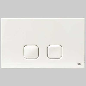 PLACCA DI COMANDO PLAIN DOPPIO TASTO  BIANCA     OLIVER INTERNATIONAL