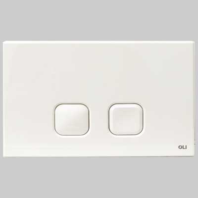 PLACCA DI COMANDO PLAIN DOPPIO TASTO  CROMATA     OLIVER INTERNATIONAL