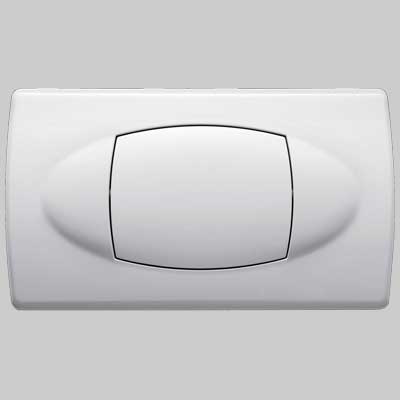 PLACCA DI COMANDO BIBLO MONO TASTO  BIANCA     KARIBA