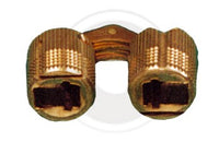 CERNIERA CILINDRICA INVISIBILE OTTONE D 12 MM**- 24,0 pz