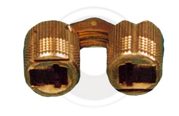 CERNIERA CILINDRICA INVISIBILE OTTONE D 16 MM**- 24,0 pz