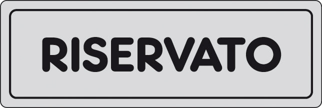 ETICHETTA ADESIVA 150X50 RISERVATO- 10,0 pz