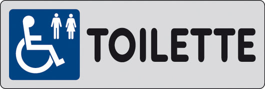 ETICHETTA ADESIVA 150X50 TOILETTE (DISABILI)- 10,0 pz