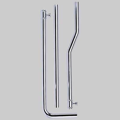 TUBO ESTERNO IN OTTONE PER CASSETTA ALTA FINITURA CROMATO  cm 180 x Ø 30     TREMOLADA