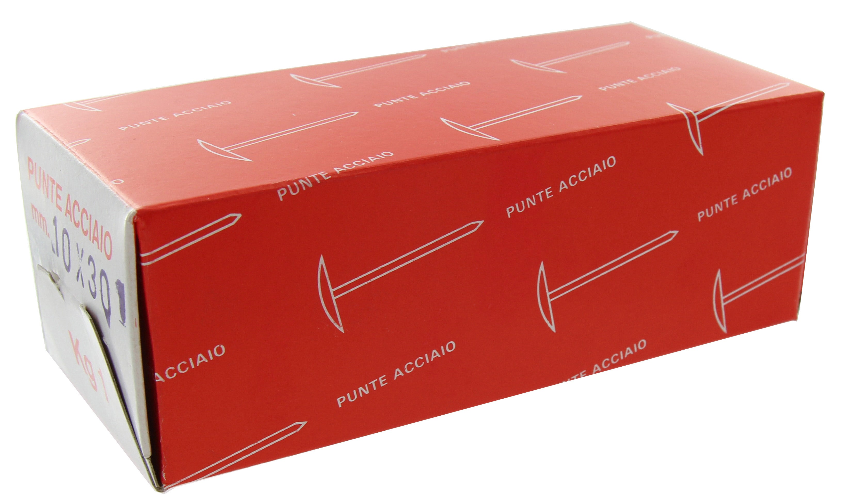 CHIODI TESTA GRUPPINO ACCIAIO 10X30 DA KG.1- CBD di BORGHETTI- 1,0 kg