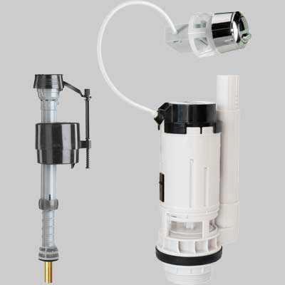 KIT VALVOLA DI RIEMPIMENTO 400 + VALVOLA DI SCARICO 550  3/8     FLUIDMASTER