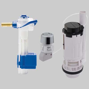 KIT VALVOLA DI RIEMPIMENTO 747 + VALVOLA DI SCARICO 550  3/8 brass     FLUIDMASTER