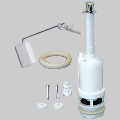 MECCANISMO IN PVC PER CASSETTA MONOBLOCCO ATTACCO LATERALE  3/8     MADE IN ITALY