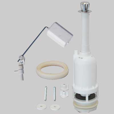 MECCANISMO IN PVC PER CASSETTA MONOBLOCCO ATTACCO SOTTO  3/8     MADE IN ITALY