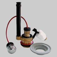 MECCANISMO DI SCARICO IN OTTONE  CON PULSANTE     TREMOLADA