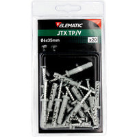 ELEMATIC BLISTER TASSELLO JTX TP/V 6X35 C/VITE 20 PZ- 10,0 confezione
