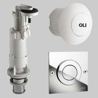 BATTERIA OLI DELUXE PER CASSETTA ALTA  Inox Cromo satinato     OLIVER INTERNATIONAL