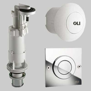 BATTERIA OLI DELUXE PER CASSETTA ALTA  Inox Cromo satinato     OLIVER INTERNATIONAL