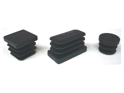 PUNTALE ALETTATO RETTANGOL 40X60 MM PLAST NERO- 50,0 pz